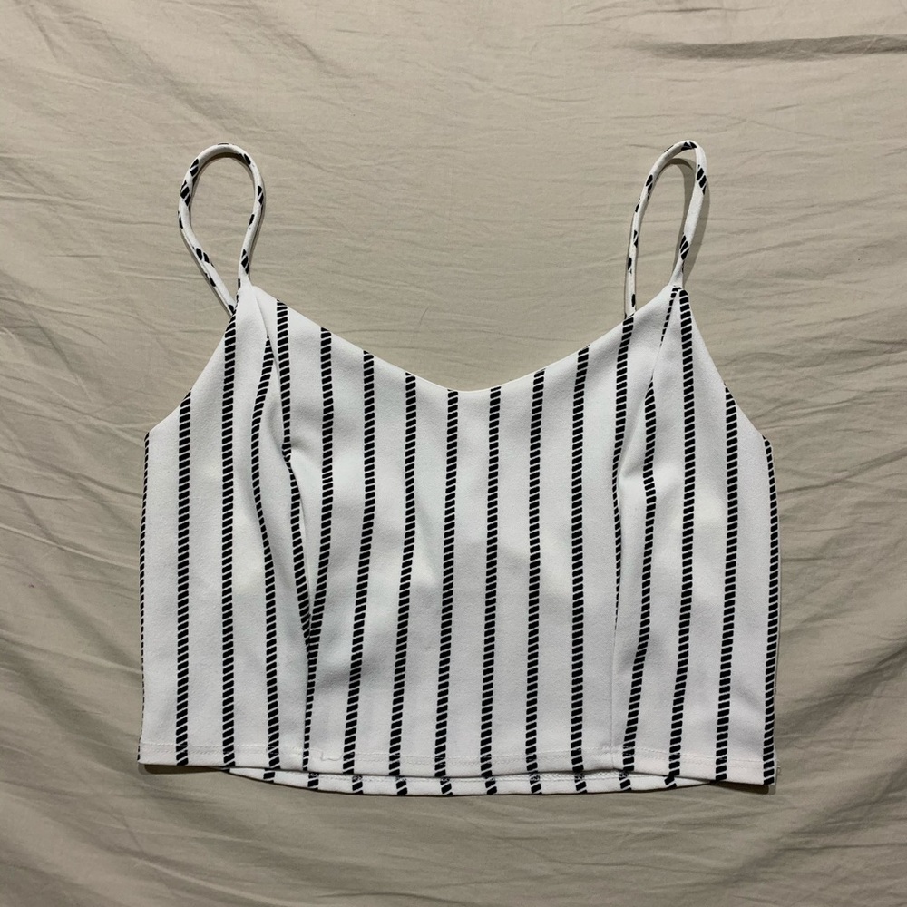 Women’s Striped Cropped Tank
